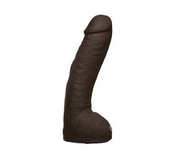 Vac U Lock Ur3 Hung Realistic Cock Attachment Black 12 Inch